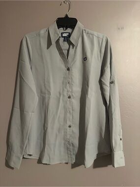 Chase Lands End Business Women's Long Sleeve Crepe Blouse